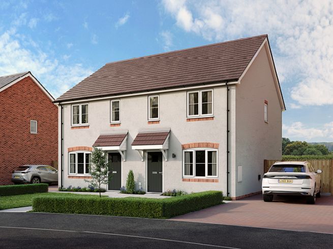 3 bedroom house - artist's impression subject to change. Please note that the above computer generated image is representative of the house type and not the specified plot as some details may vary.